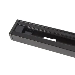 Kinder QAZQA 1 Meter schwarze Schiene für 1-phasige Schiene - Iconic