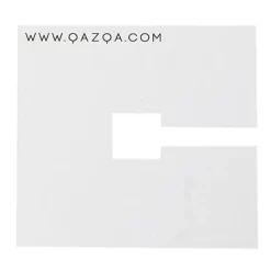 QAZQA Abdeckplatte quadratisch 10x10cm weiß RAL 9016