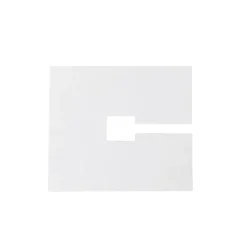 QAZQA Abdeckplatte quadratisch 10x10cm weiß RAL 9016