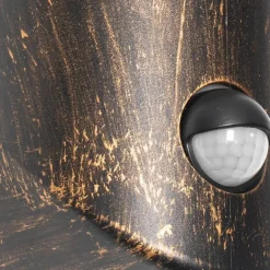 QAZQA Antike Außenwandleuchte gold IP54 mit Bewegungssensor - Kiki