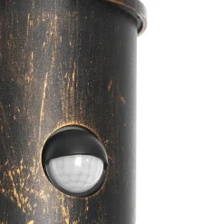 QAZQA Antike Außenwandleuchte gold IP54 mit Bewegungssensor - Kiki