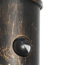 QAZQA Antike Außenwandleuchte gold IP54 mit Bewegungssensor - Kiki