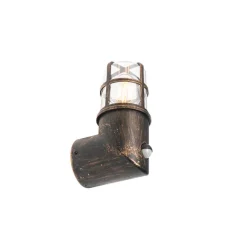 QAZQA Antike Außenwandleuchte gold IP54 mit Bewegungssensor - Kiki