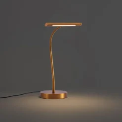 QAZQA Art Deco Bronze Tischlampe inkl. LED - Tableau