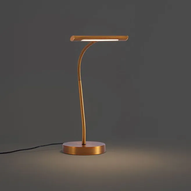 QAZQA Art Deco Bronze Tischlampe inkl. LED - Tableau