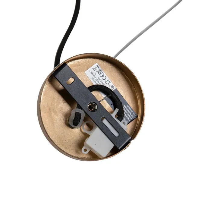 QAZQA Art Deco Hängelampe Gold 6-Licht - Besen