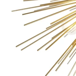 QAZQA Art Deco Hängelampe Gold 6-Licht - Besen