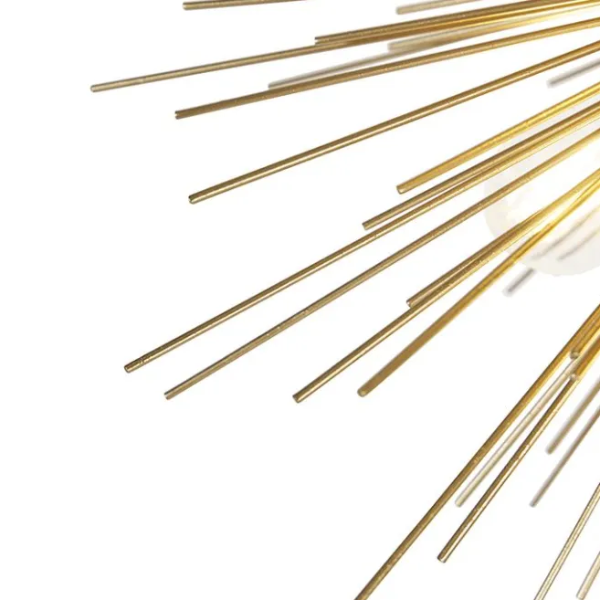 QAZQA Art Deco Hängelampe Gold 6-Licht - Besen