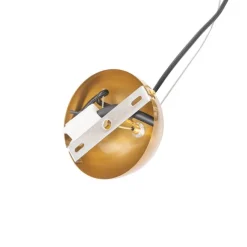 QAZQA Art Deco Hängelampe Gold mit Opalglas 3-flammig - Flore