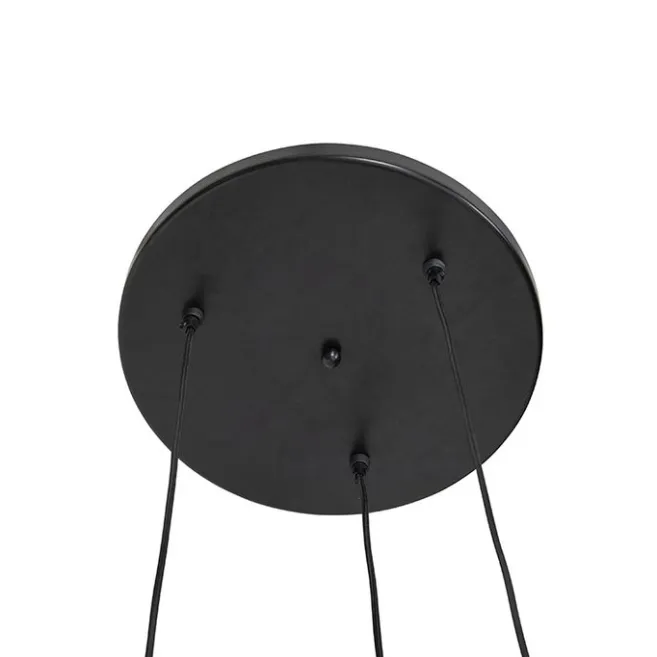 QAZQA Art Deco Hängelampe Gold rund 3-flammig - Maro