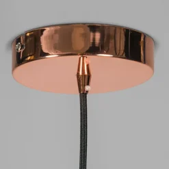 QAZQA Art Deco Hängelampe Kupfer mit Klarglas 30 cm - Ball 30