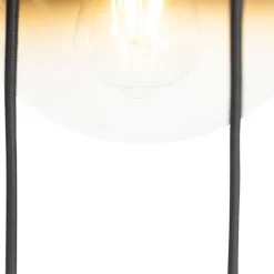 QAZQA Art Deco Hängelampe schwarz mit Goldglas 7-flammig - Pallon