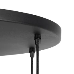 QAZQA Art Deco Hängelampe schwarz mit Goldglas 7-flammig - Pallon