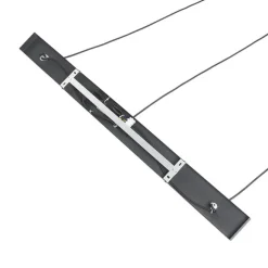 QAZQA Art Deco Hängelampe schwarz mit gold länglich 3-flammig - Pallon