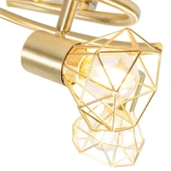 QAZQA Art Deco Spot Messing dreh- und neigbar - Mosh 3