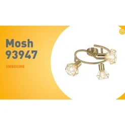 QAZQA Art Deco Spot Messing dreh- und neigbar - Mosh 3