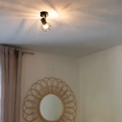 QAZQA Art Deco Spot schwarz dreh- und neigbar - Mosh