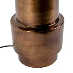 QAZQA Art Deco Tischlampe Bronze ohne Schirm - Bruut