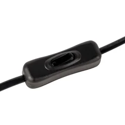 QAZQA Art Deco Tischlampe Messing mit blauem Glas - Pallon