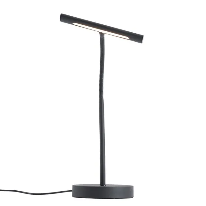 QAZQA Art-Deco-Tischleuchte Schwarz inkl. LED - Tableau