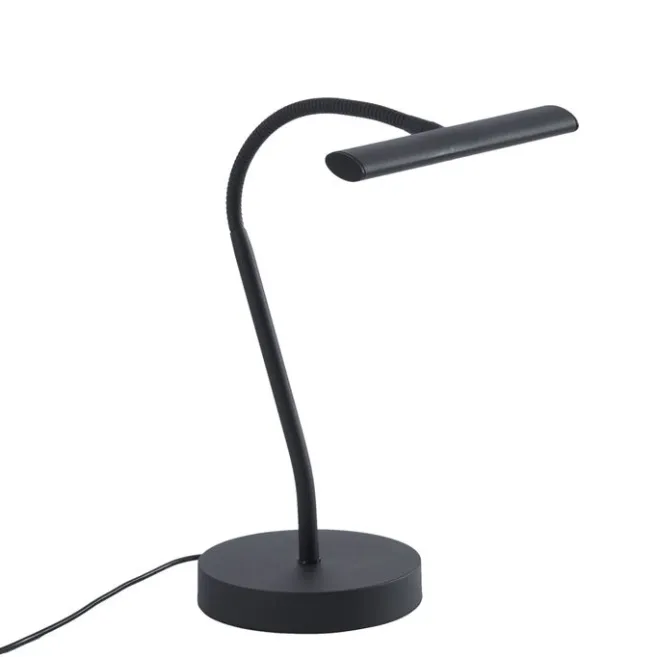 QAZQA Art-Deco-Tischleuchte Schwarz inkl. LED - Tableau