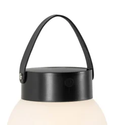 QAZQA Außenhängelampe schwarz inkl. LED 3-stufig dimmbar Solar - Cornelia