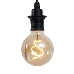 QAZQA Außen-Hängeleuchte schwarz 3-flammig IP44 - Cava