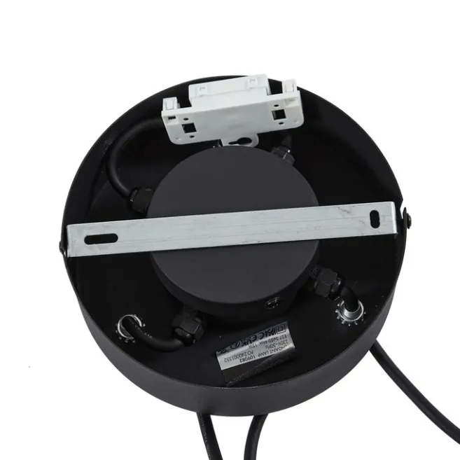 QAZQA Außen-Hängeleuchte schwarz mit beigefarbenen Seilschirmen 3-flammig IP44 - Cava Jayla