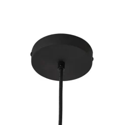 QAZQA Außenhängeleuchte schwarz mit grünem Seilschirm IP44 - Cava Jayla