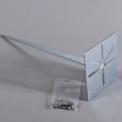 QAZQA Außenlampe Stahl Edelstahl 50 cm - Sfera mit Erdungsstift und Kabelmuffe