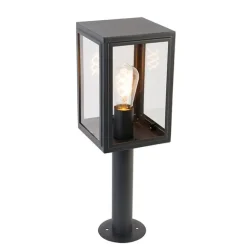 QAZQA Außenlampenmast grau 50 cm IP44 - Sutton