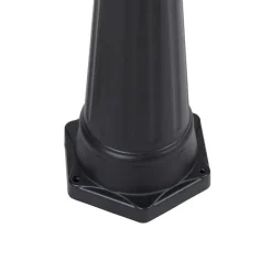 QAZQA Außenlaterne schwarz 220 cm 3-flammig IP44 - Havanna