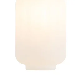 QAZQA Außenpendelleuchte weiß 20 cm mit rotem Stecker IP44 - Pion