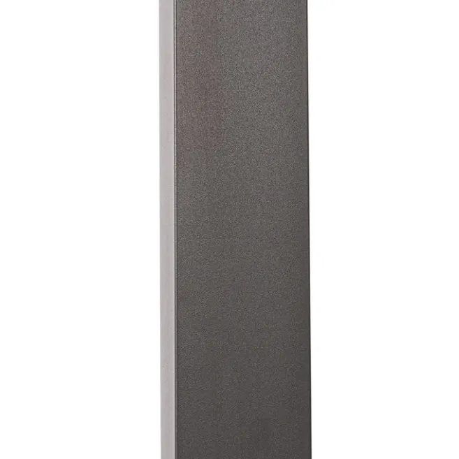 QAZQA Außenpfosten dunkelgrau 80 cm inkl. LED und Abblendlicht auf Solar - Sunnie