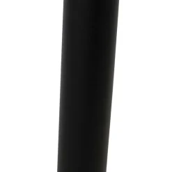 QAZQA Außenstehleuchte schwarz mit klarer Kugel 100 cm IP44 - Sfera