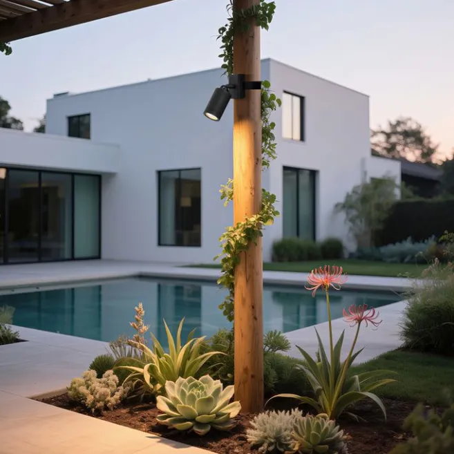 QAZQA Außenstrahler Schwarz für Baum GU10 50mm Drehbar und Neigbar IP65 - Solo