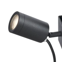 QAZQA Außenstrahler Schwarz für Baum GU10 50mm Drehbar und Neigbar IP65 - Solo