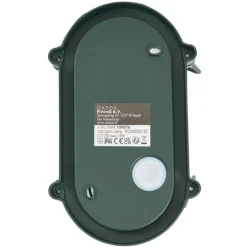 QAZQA Außenwand- und Deckenleuchte Dunkelgrün Oval IP44 - Noutica