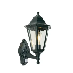 QAZQA Außenwandlaterne dunkelgrün mit Bewegungsmelder IP44 - New Orleans up