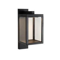 QAZQA Außenwandlaterne schwarz inkl. LED IP54 - Ferdinand