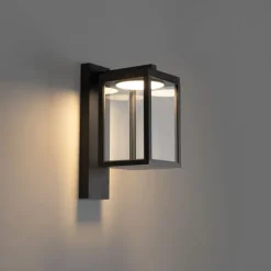 QAZQA Außenwandlaterne schwarz inkl. LED IP54 - Ferdinand