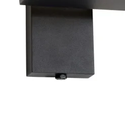 QAZQA Außenwandlaterne schwarz inkl. LED und Dämmerungssensor - Ferdinand