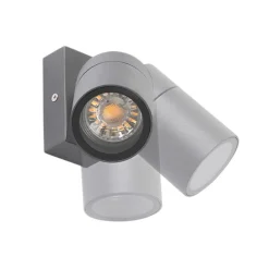 QAZQA Außenwandleuchte anthrazit IP44 dreh- und neigbar - Solo