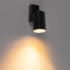 QAZQA Außenwandleuchte anthrazit IP44 dreh- und neigbar - Solo