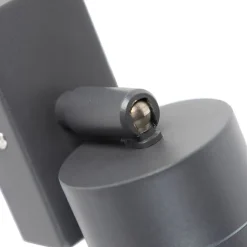 QAZQA Außenwandleuchte anthrazit IP44 dreh- und neigbar - Solo