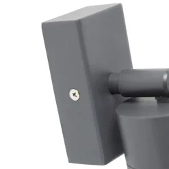 QAZQA Außenwandleuchte anthrazit IP44 dreh- und neigbar - Solo