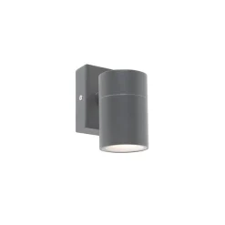 QAZQA Außenwandleuchte Anthrazit GU10 50mm IP44 - Solo