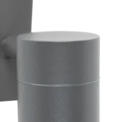 QAZQA Außenwandleuchte Anthrazit GU10 50mm IP44 - Solo