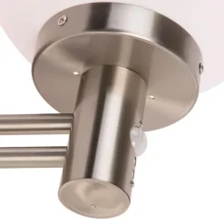 QAZQA Außenwandleuchte aus Edelstahl IP44 mit Bewegungsmelder - Sfera