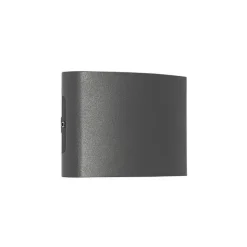 QAZQA Außenwandleuchte dunkelgrau inkl. LED 4-flammig IP54 - Silly